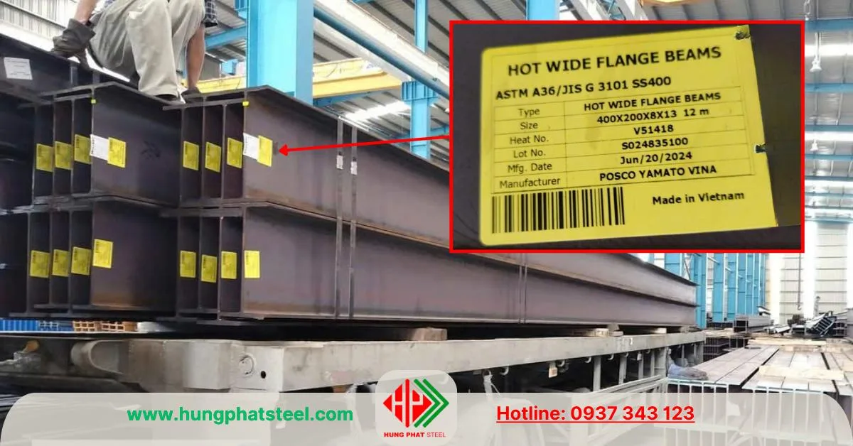 Thép hình H400x200 POSCO