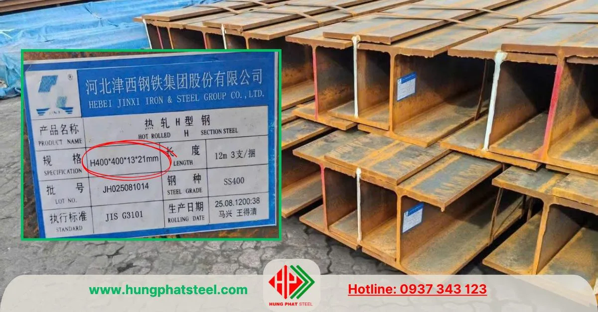 Thép hình H400x400x13x21