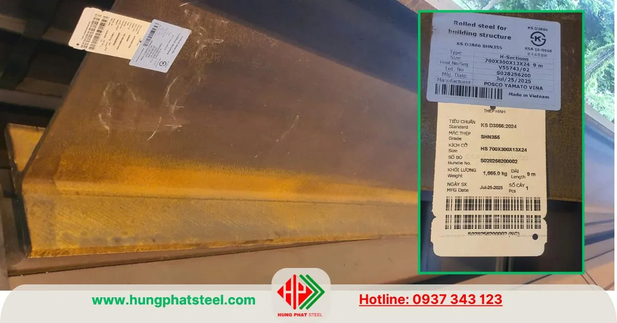 Thép hình H700 Posco (còn gọi là i700)