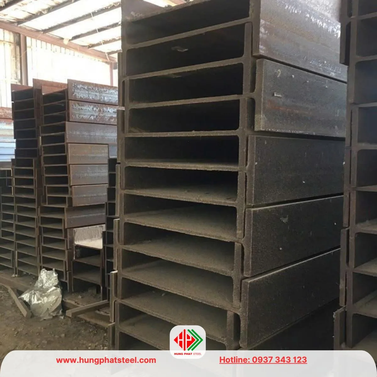 Thép hình H900x302x18x34 (i900)