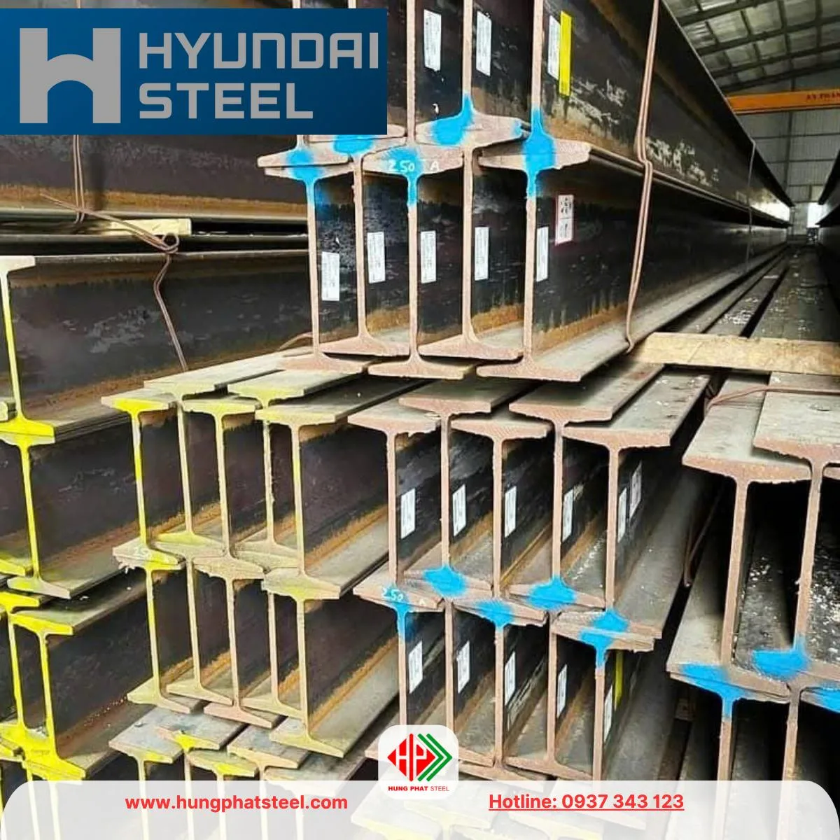Thép hình I Hyundai (I-Beam)
