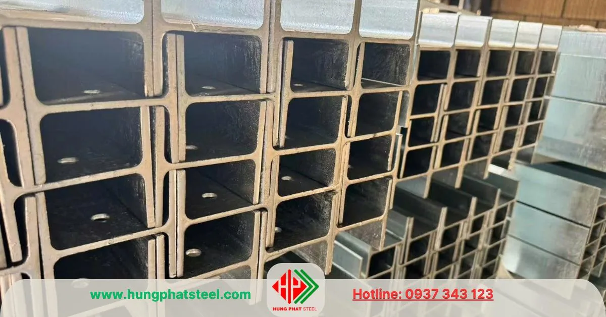 Thép hình I được mạ kẽm nhúng nóng