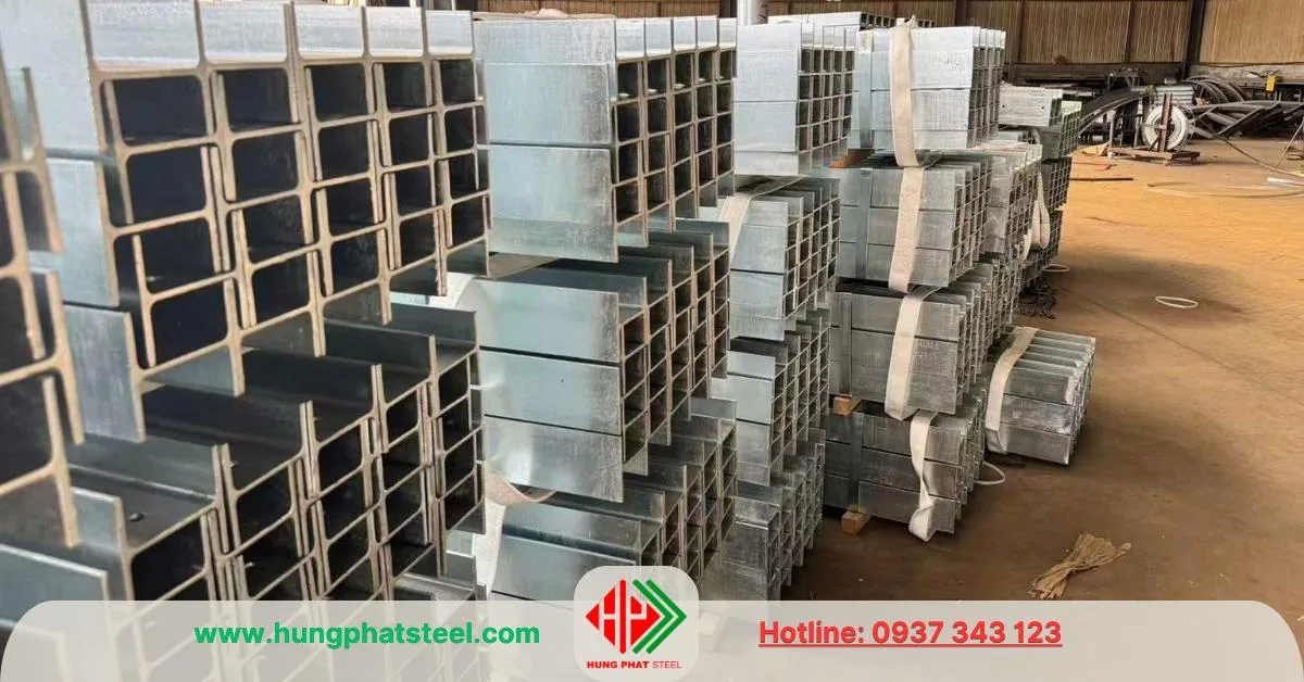 Thép hình I được mạ kẽm nhúng nóng