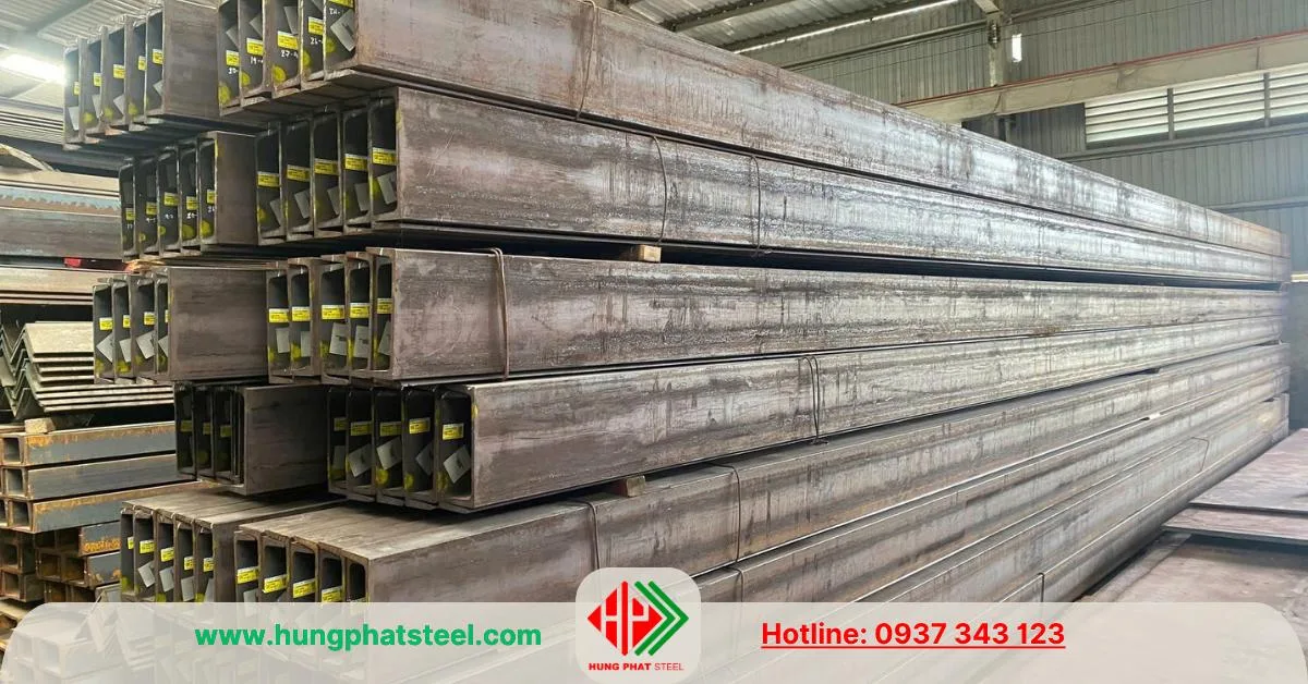 Thép hình U300 đen cán nóng hàng nhập khẩu