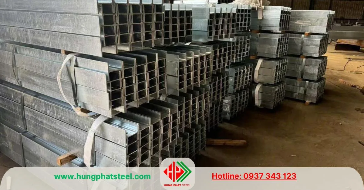 Thép hình i100 mạ kẽm nhúng nóng theo tiêu chuẩn ASTM A123