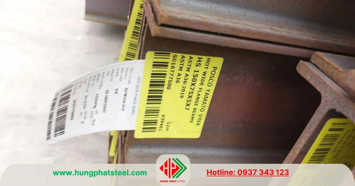 Thép hình i150x75 POSCO