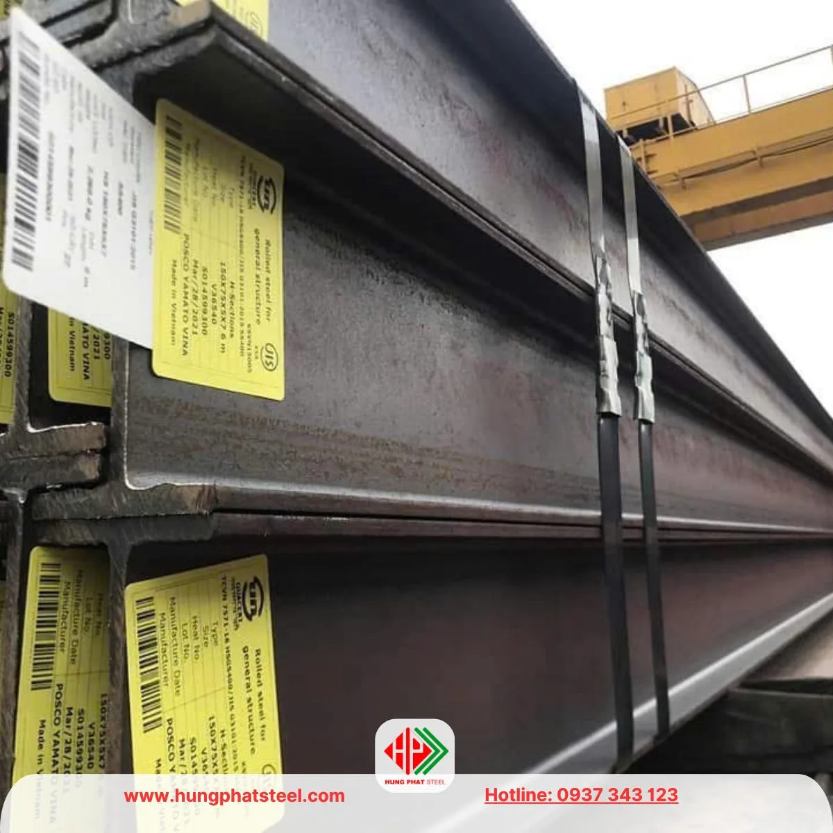 Thép hình i150x75 posco