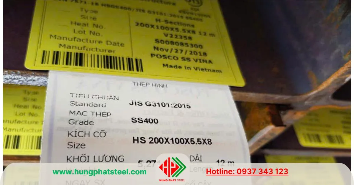 Thép hình i200 posco 