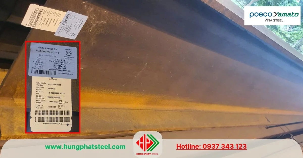 Thép hình i700 Posco