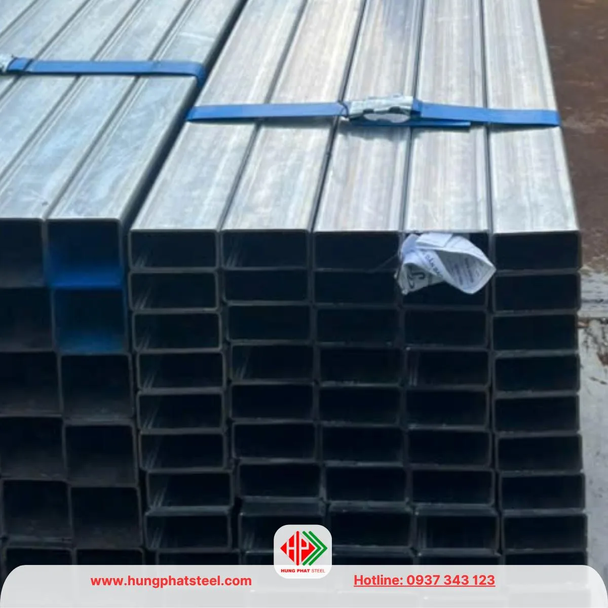 Thép hộp 25x50 nhà máy Hòa Phát