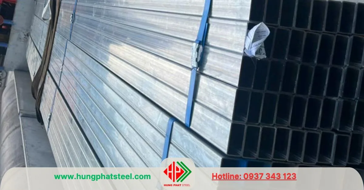 Thép hộp 25x50 nhà máy Hòa Phát