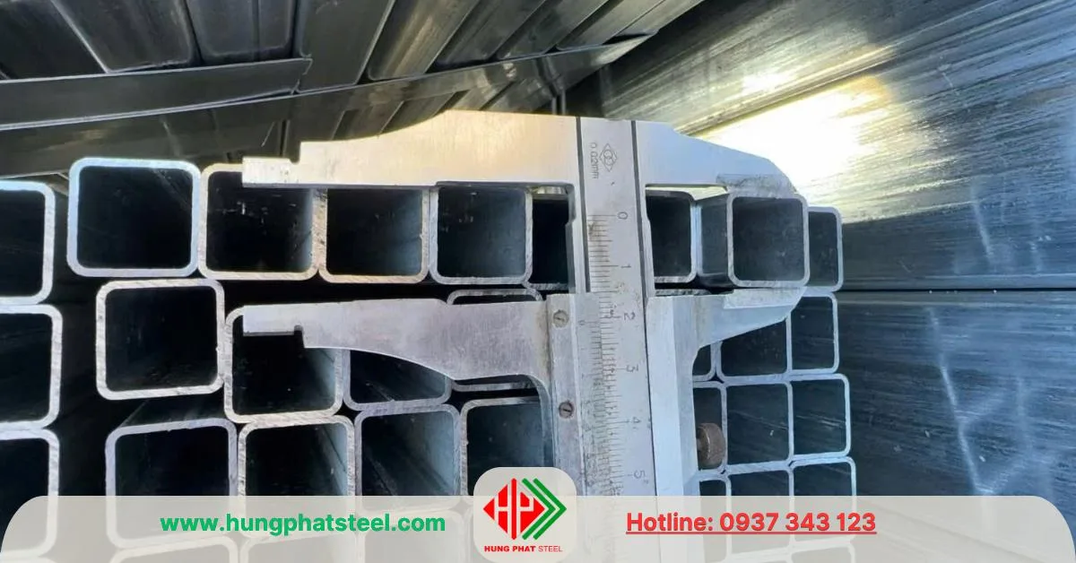 Thép hộp mạ kẽm 20x20