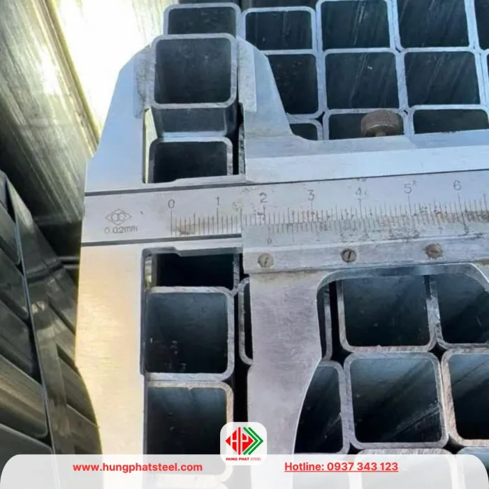 Thép hộp mạ kẽm 20x20 (sắt hộp kẽm)