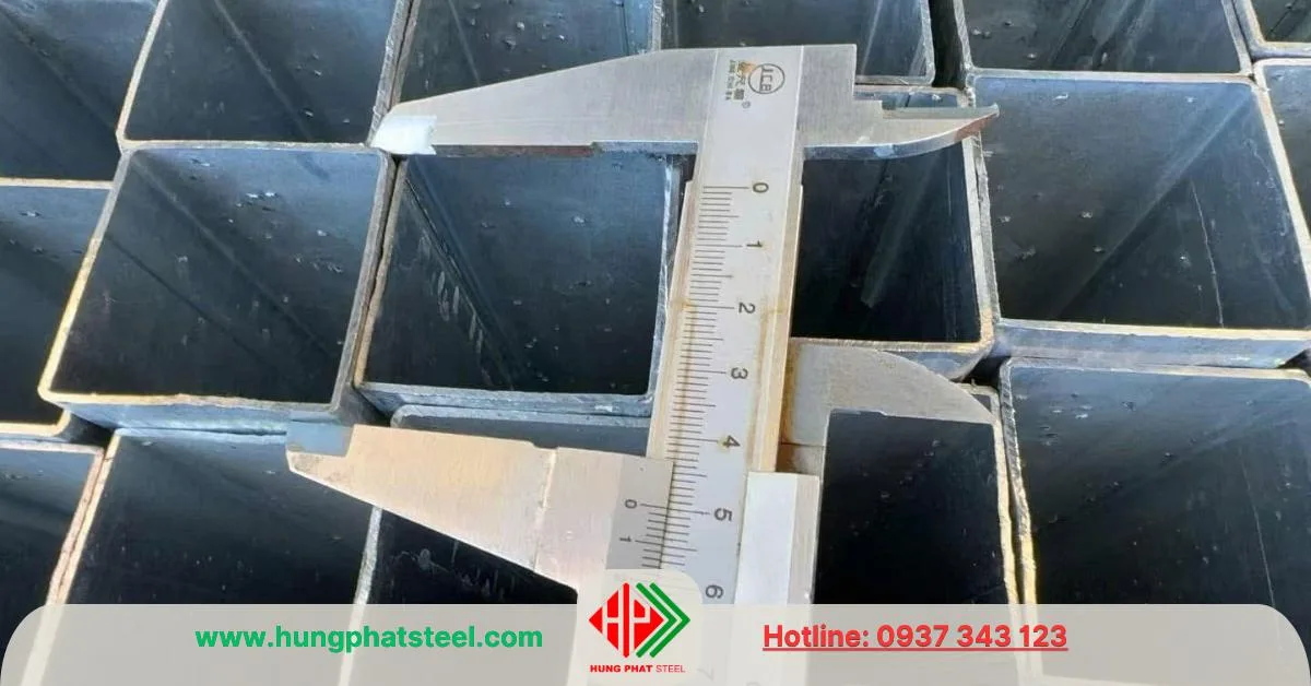 Thép hộp mạ kẽm 50x50 (Sắt hộp kẽm)