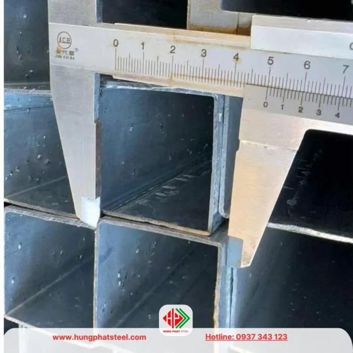 Thép hộp mạ kẽm 50x50 (Sắt hộp kẽm)