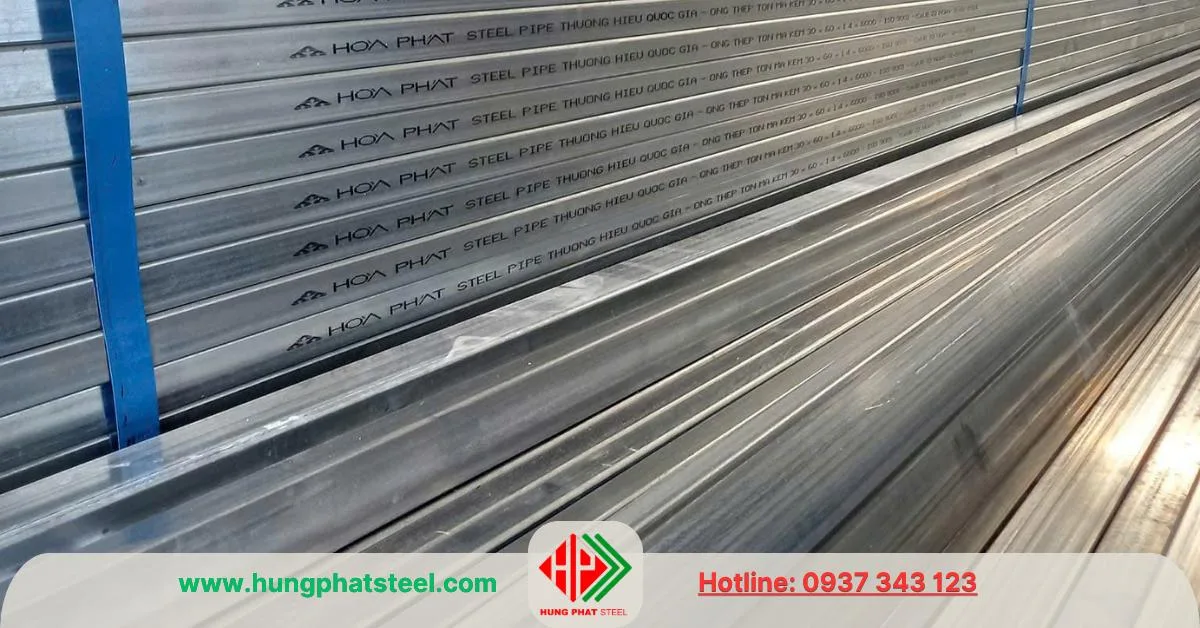 Thép hộp mạ kẽm Hòa Phát