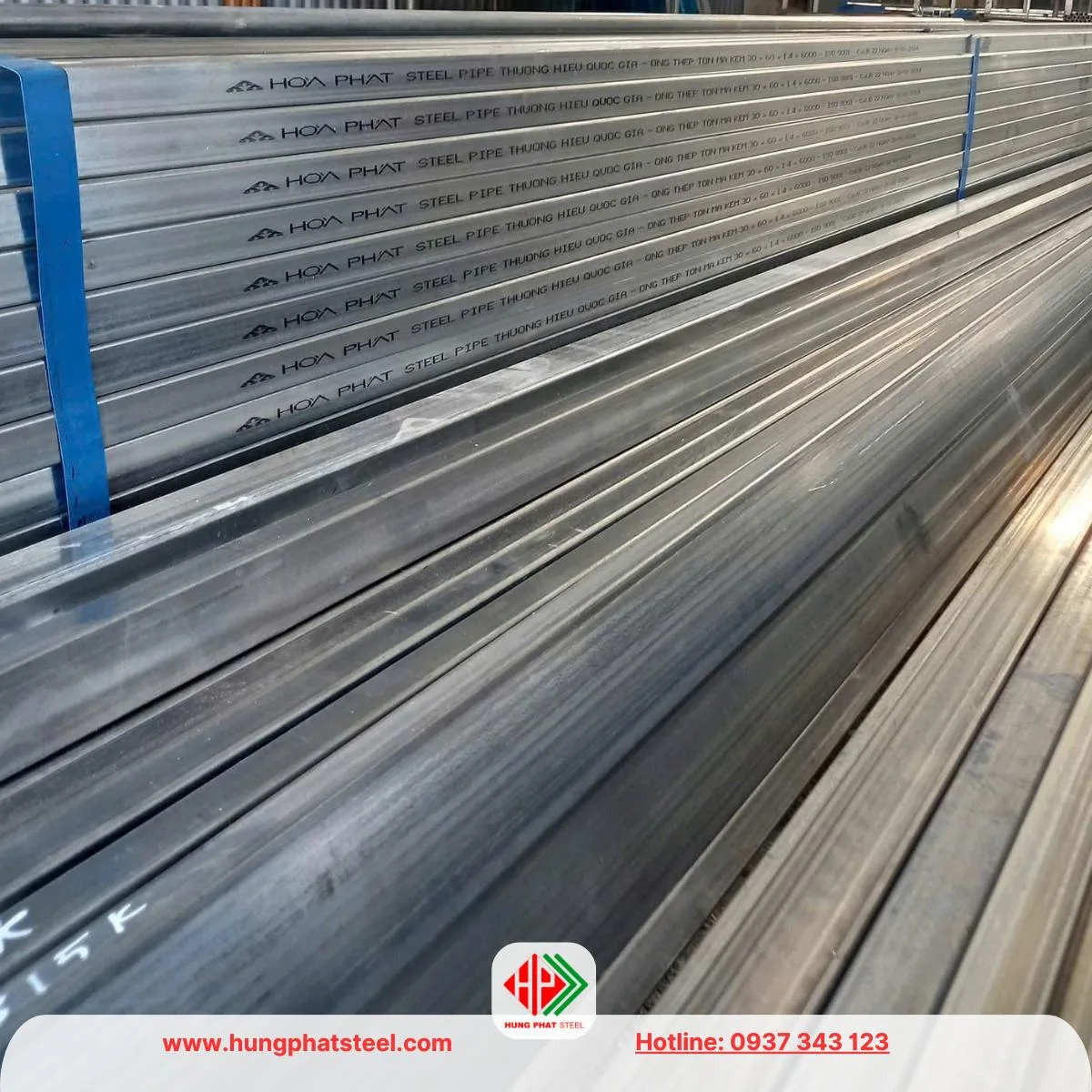Thép hộp mạ kẽm Hòa Phát