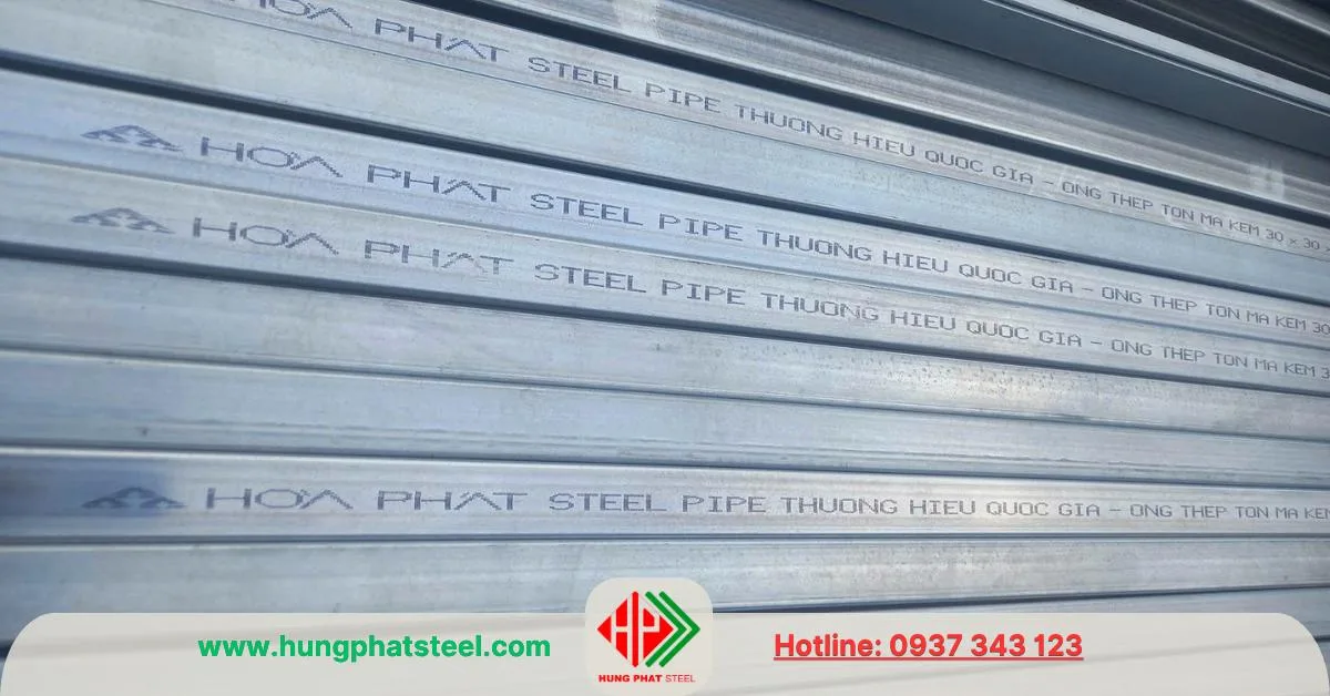 Thép hộp mạ kẽm Hòa Phát