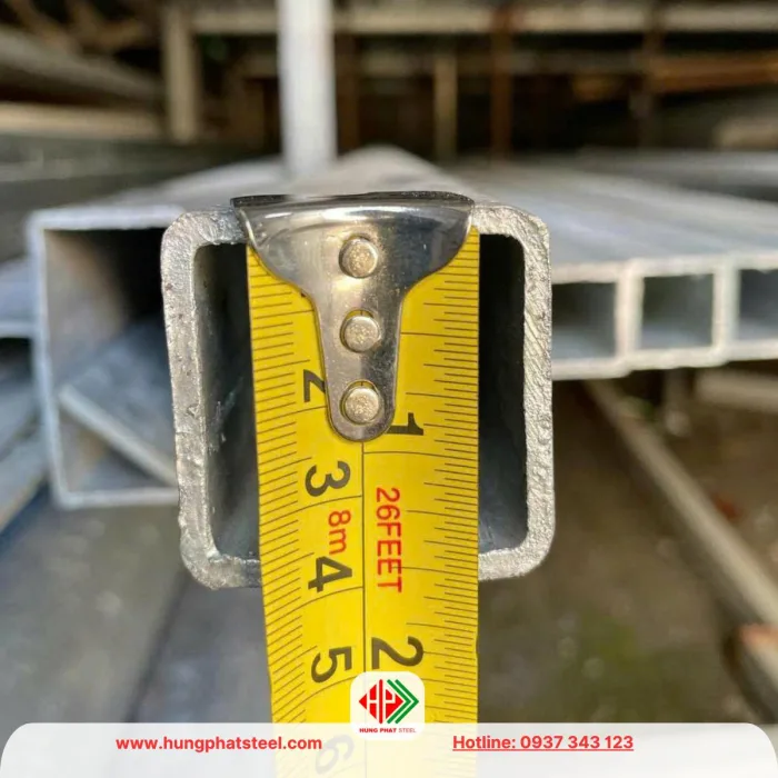 Thép hộp mạ kẽm vuông 40x40