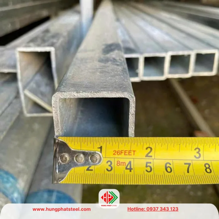 Thép hộp mạ kẽm vuông 40x40