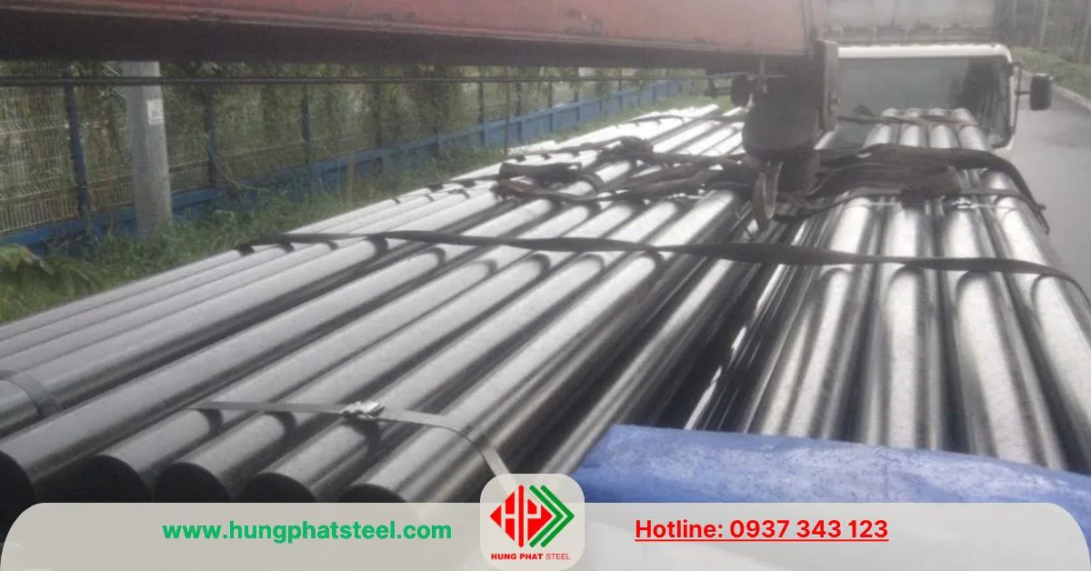 Thép ống đen phi 141 Hòa Phát