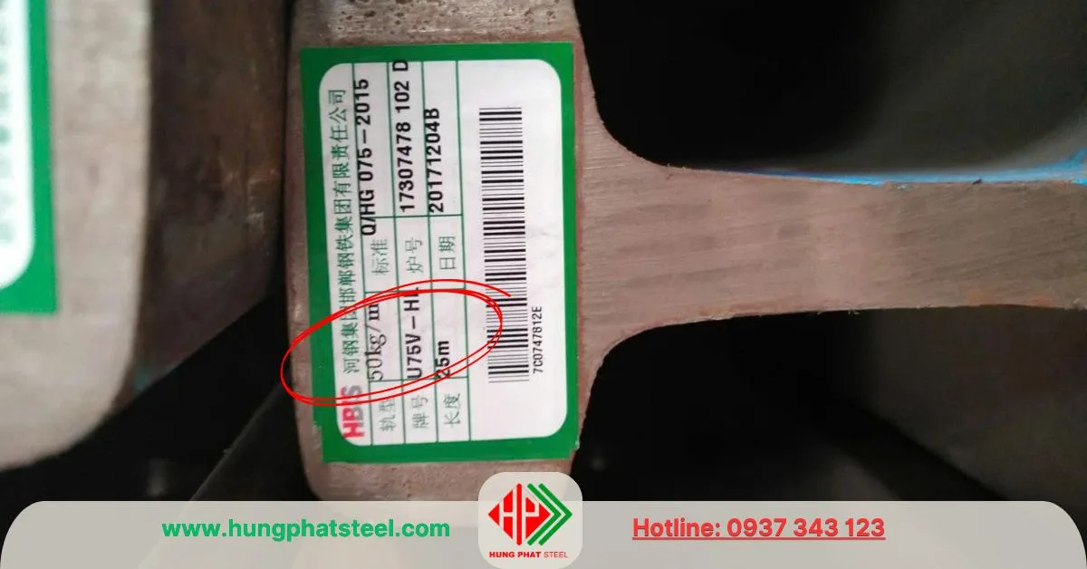 Thép ray P50 (50kg)