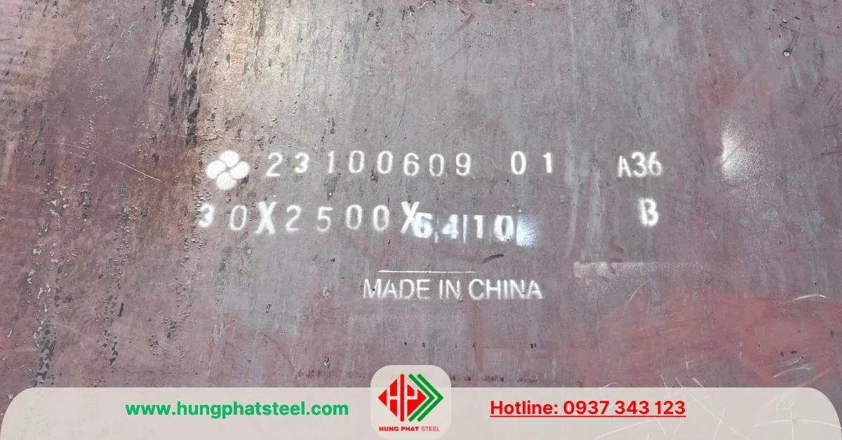 Thép tấm 30ly mác thép A36 nhập khẩu TQ