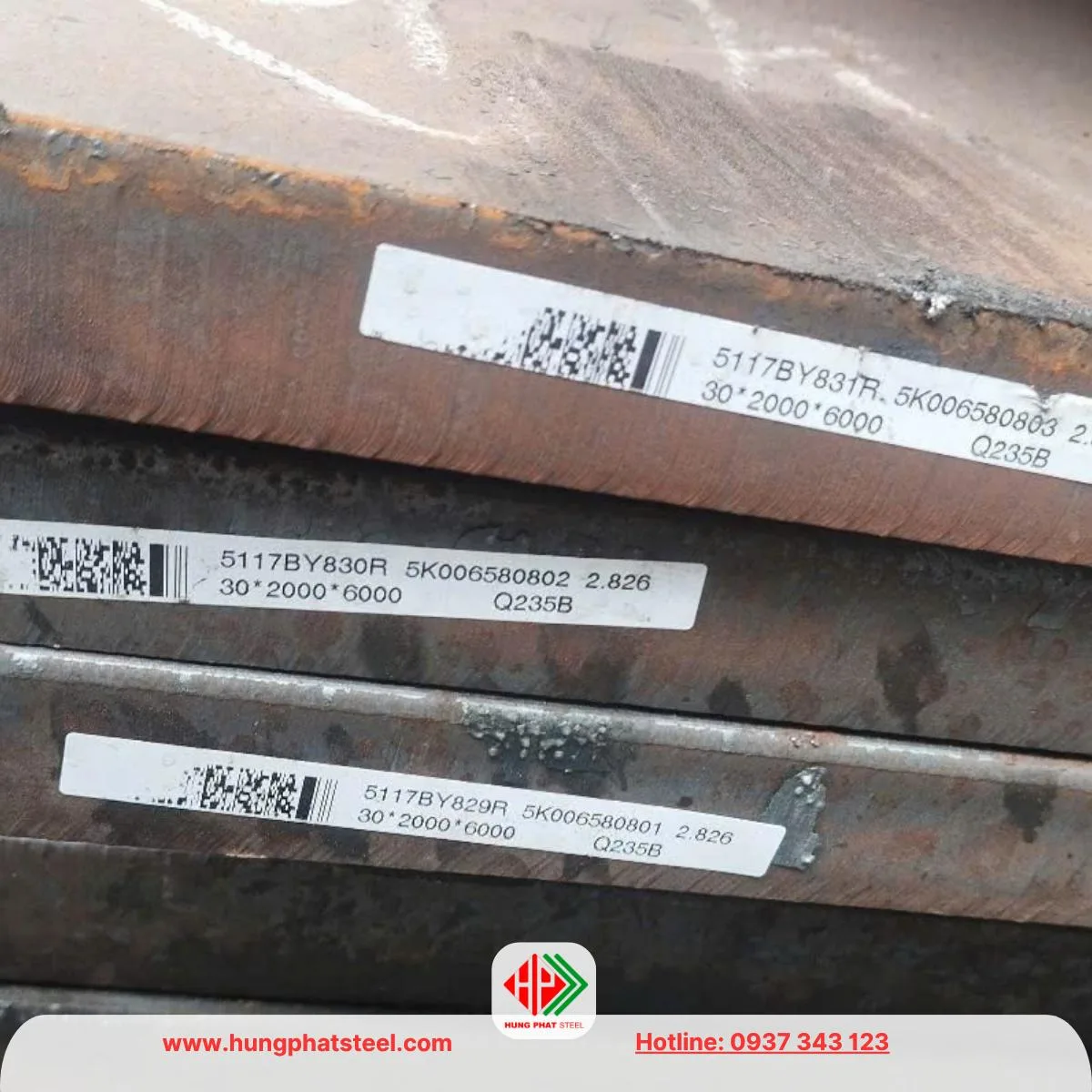 Thép tấm 30ly mác thép Q235