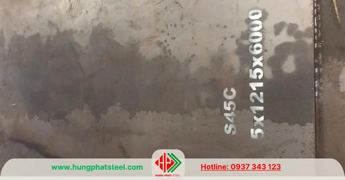 Thép tấm 5ly mác thép S45C