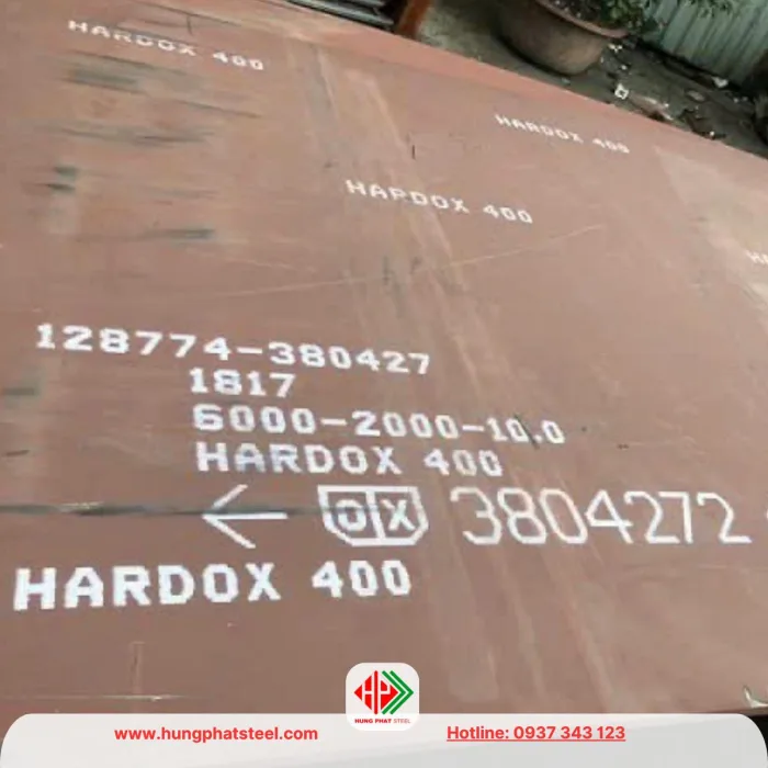 Thép tấm Hardox 400
