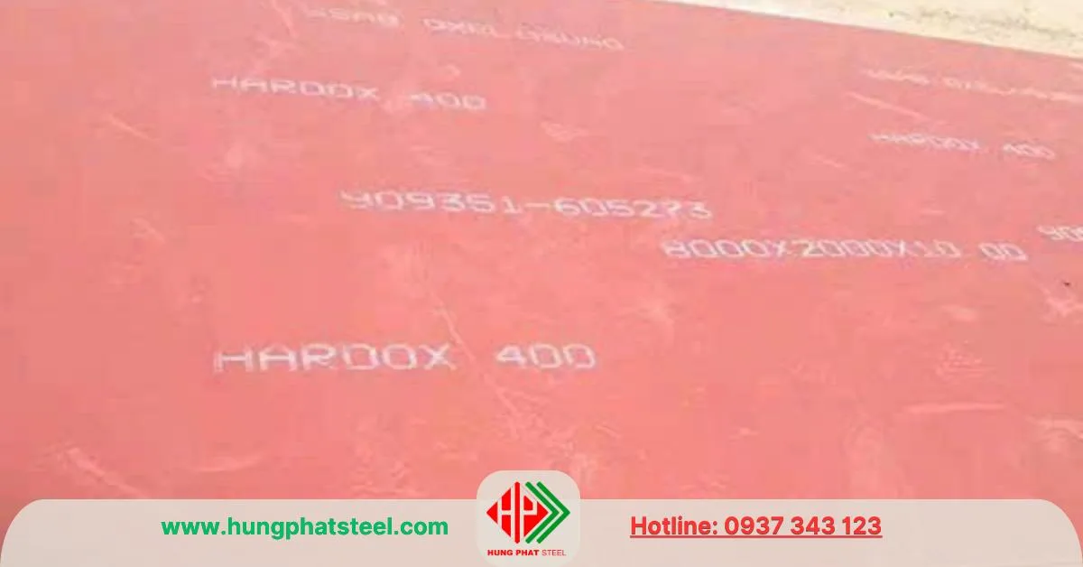 Thép tấm Hardox 400