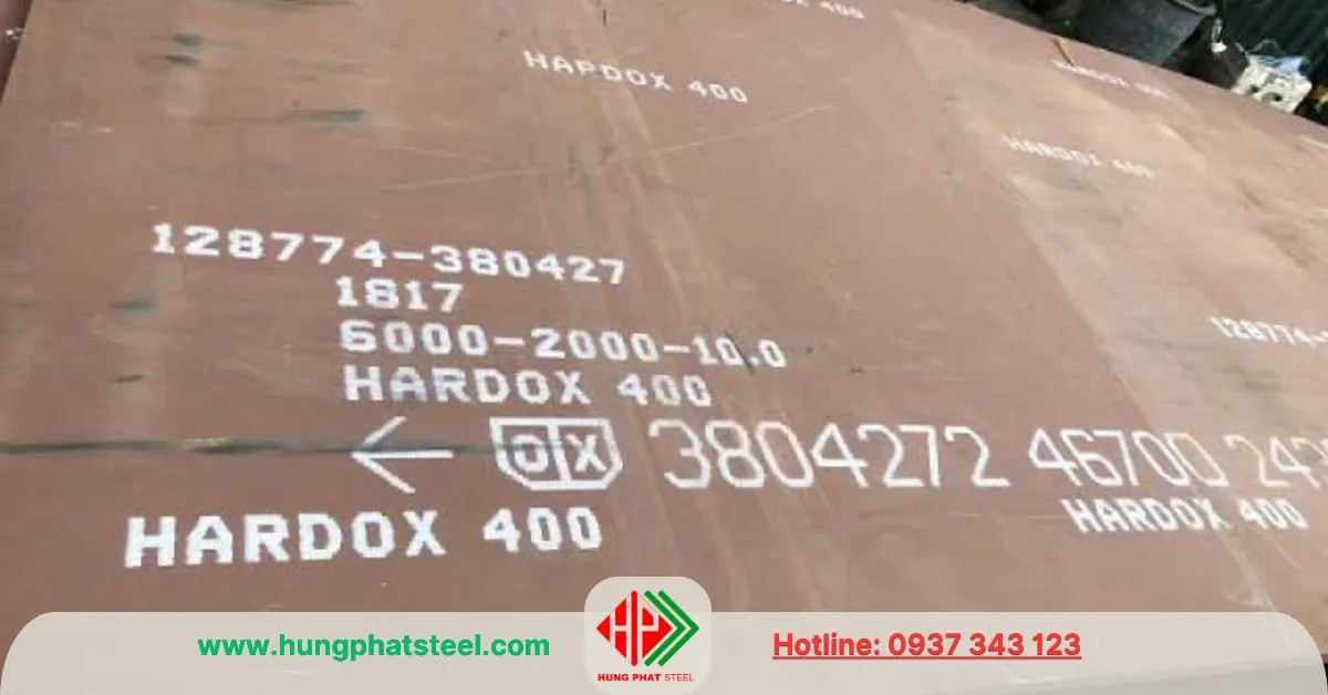 Thép tấm Hardox 400