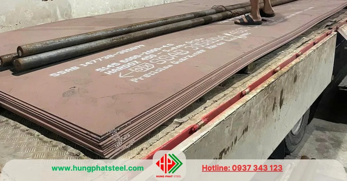 Thép tấm Hardox 450