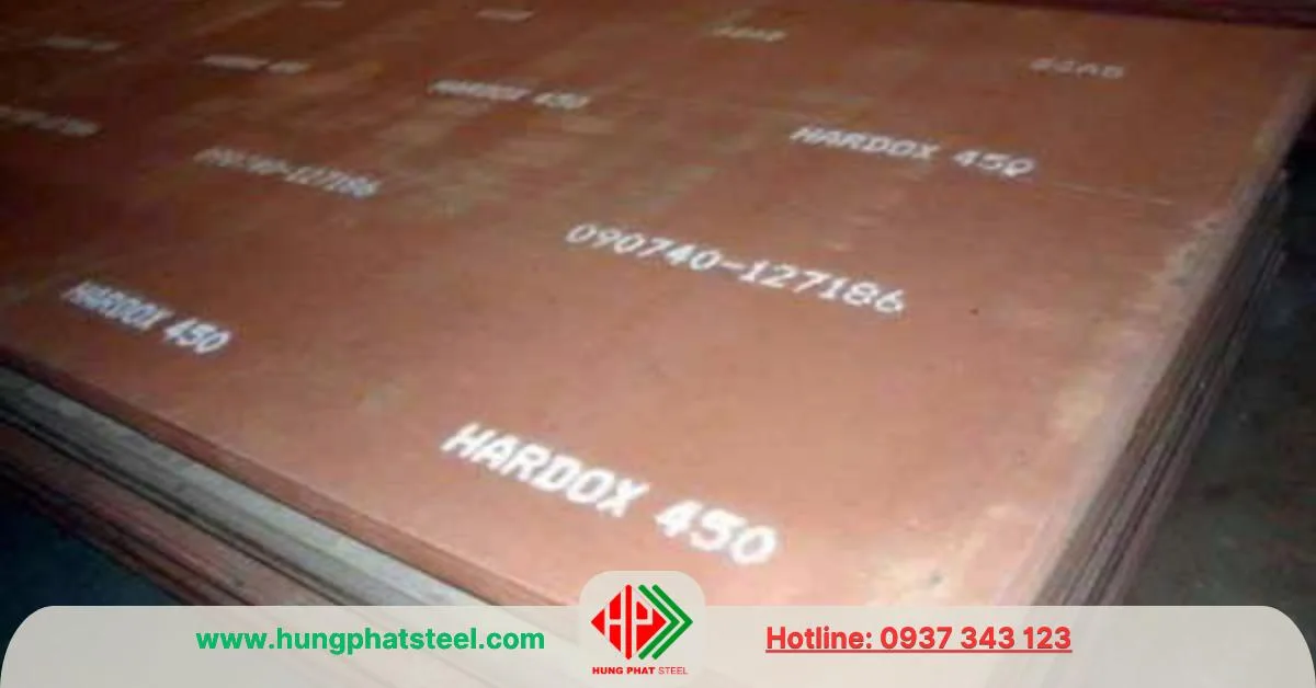 Thép tấm Hardox 450