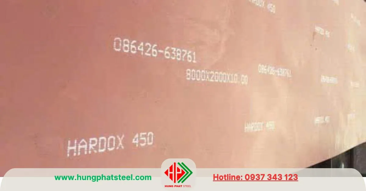 Thép tấm Hardox 450
