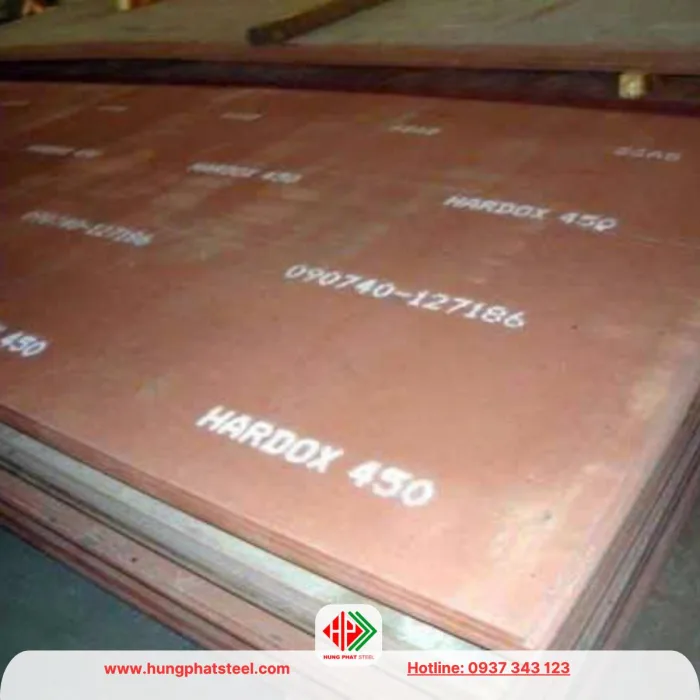 Thép tấm Hardox 450