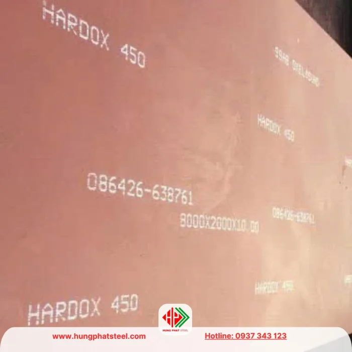 Thép tấm Hardox 450