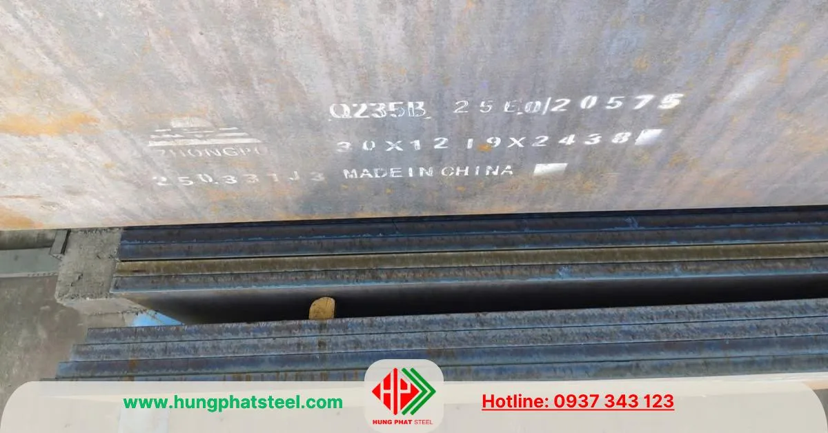 Thép tấm Q235 dày 30ly