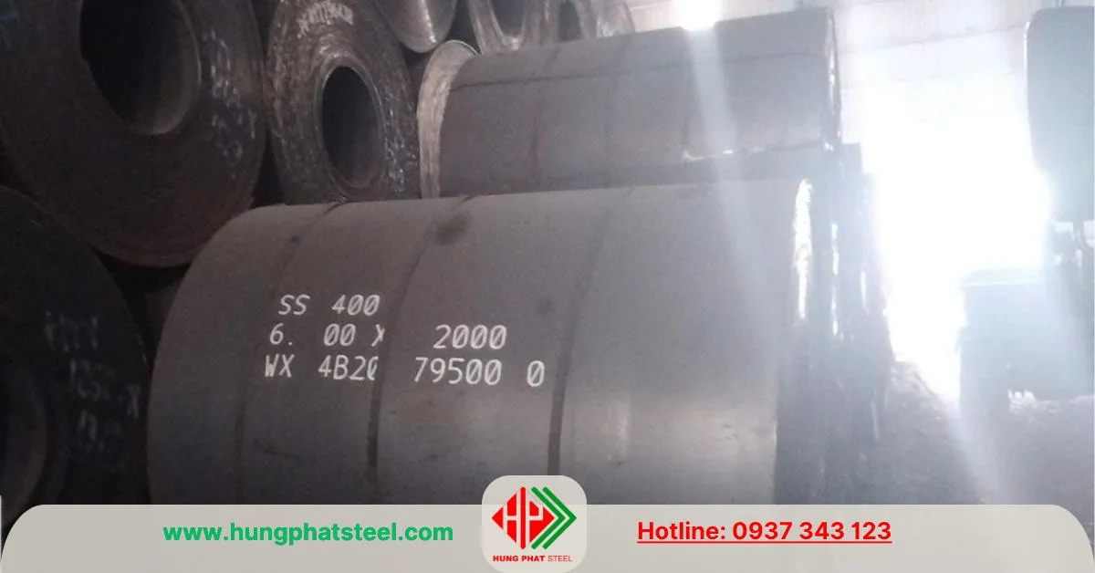 Thép tấm SS400 dày 6ly khổ 2000mm