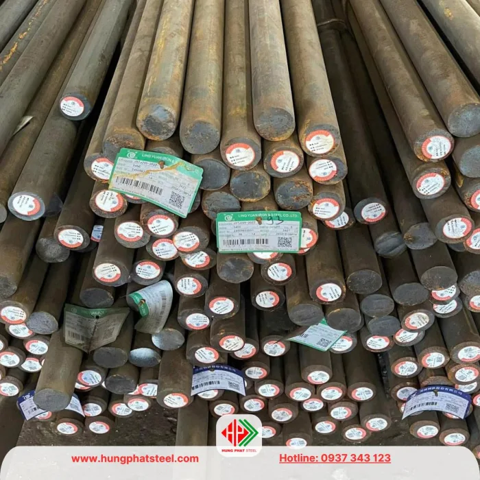 Thép tròn đặc phi 50 láp D50) S45C