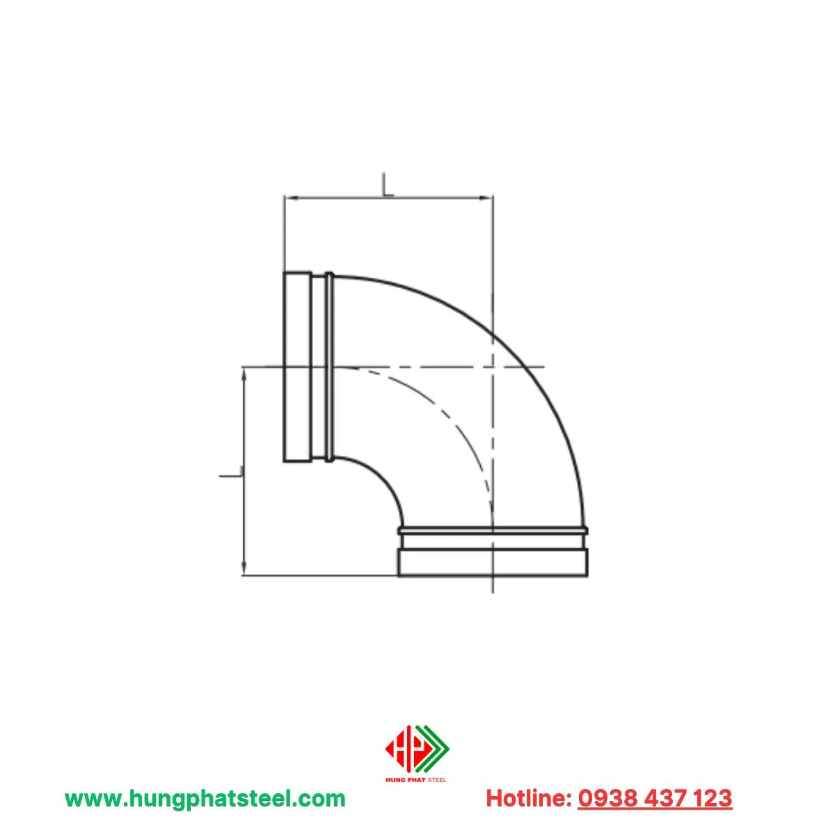 Cút nối 90° - Hình ảnh 2