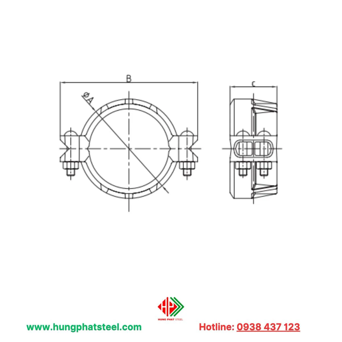 Khớp nối chuyển tiếp HDPE H307 - Hình ảnh 2