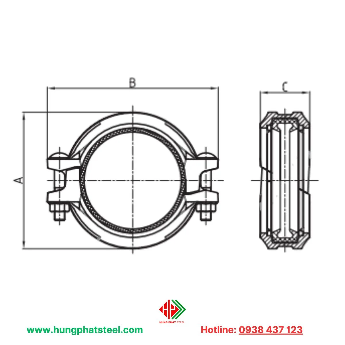 Khớp nối đệm góc 1GK - Hình ảnh 2