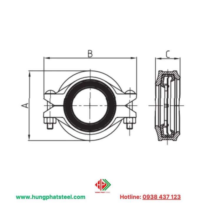 Khớp nối giảm linh hoạt tiêu chuẩn 1N - Hình ảnh 2