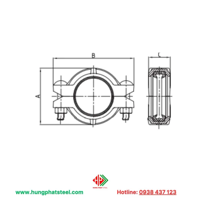 Khớp nối mềm chịu lực loại 1NH - Hình ảnh 2