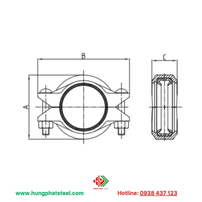 Khớp nối mềm tải nhẹ 1NS - Hình ảnh 2