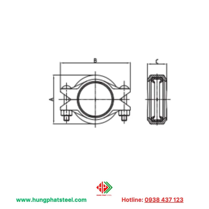 Khớp nối mềm tiêu chuẩn loại 1N - Hình ảnh 2