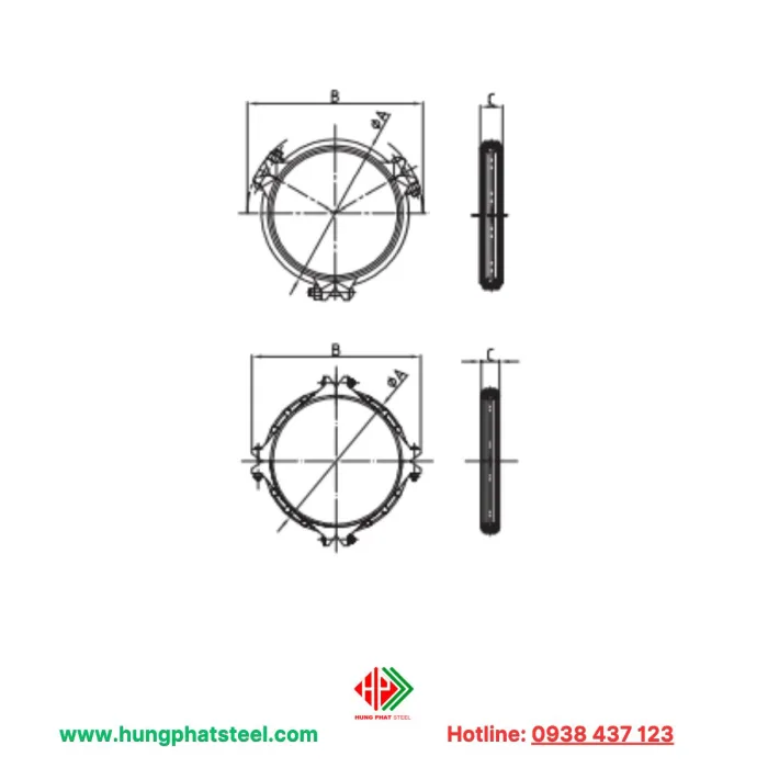 Khớp nối mềm tiêu chuẩn loại 1N - Hình ảnh 4