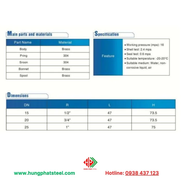Van xả khí tự động OS PN10/16 - Hình ảnh 2