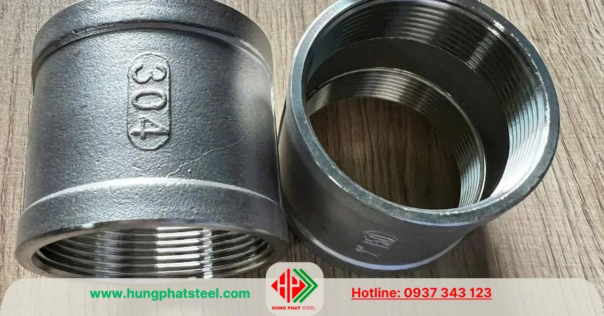 Măng sông ren inox 304